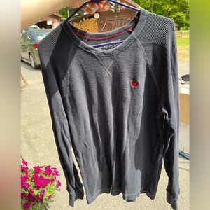 American Eagle Outfitters Dark Gray Long Sleeve Tee